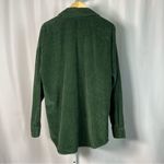 Babaton  Large Corduroy Emerald Green Shacket Button Down Oversized Longline Photo 1