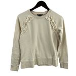 Banana Republic  Ivory Ruffle Accent Sweatshirt Size XS Photo 0