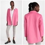 Theory ππ Clairene Luxe Blazer Coat Wool Cashmere Blend Pink Orchid Large L NWT Photo 4