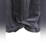 Zella Black Hooded Sweatshirt with Knotted Front Photo 1