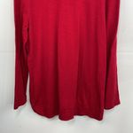 J. Jill light Sweater V Neck 3/4 sleeves pullover tunic red size Large Photo 8