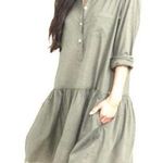 NWT FRANK & EILEEN x GRAYSON Changemaker Dress Green size 2/Small Photo 0