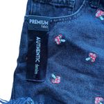 Simple Society  WOMEN MUSHROOM PRINT SIZE 28 Black Red High Rise Denim Distressed Photo 3