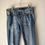 JET John Eshaya Distressed Skinny Jeans Size 4 Lightning Bolt Pocket Blue Photo 1