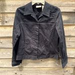 Liz Claiborne  size Medium black denim jacket . Photo 2