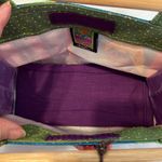 Laurel Birch small bag wood handle bird dog cat horse design wood dog tag EUC Green Photo 5