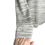 Moa Moa Gray Space Dye Embellished Tie Open Back Knit Blouse Photo 2