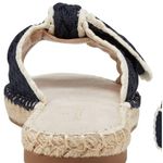 Bandolino Navy Blue Braylin Bow Tie Scallop Trim Espadrille Slide Sandals NEW Photo 1