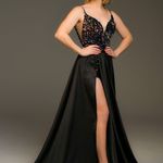 Customized Pageant Dress Black Size 4 Photo 0