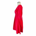 Derek Lam  10 CROSBY Cotton Poplin Red Dress Off Shoulder Mini Puff Sleeves 4 EUC Photo 8