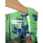 Likely Karrica Maxi Dress Green Blue Floral Print Cut Out Halter Size 8 NEW Photo 7
