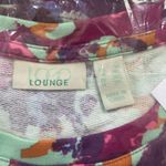 LOGO By Lori Goldstein LOGO Lounge by Lori Goldstein Crushed Berry French Terry Printed Top 1X A452079 Photo 3