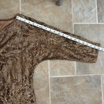 Trina Turk Dress Womens Size 6 Bronze Sequin Mini Dress Photo 7