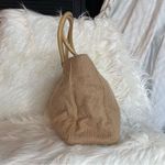 Kate Spade tweed wool burlap and patent leather large Slouchy Satchel tote Photo 4