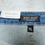 Judy Blue NWT Denim Tummy Control High Waist Skirt Size 1XL Blue Photo 5