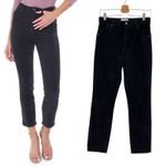 Rolla's Dusters Corduroy Pants Straight Leg High Waist Cords Black Size 29 Photo 1