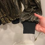 Vintage ultimate 80’s gold metallic studio 54 disco jacket Golden River pockets Size XL Photo 5