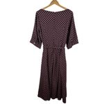 Eshakti Graphic Dot Print Crepe Sash Tie Dress 1X 18W Maxi Fit and Flare Retro Photo 6