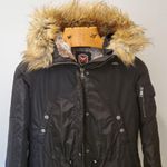 1 Madison Coat Parka Expedition Heritage Media Black Rutched Cargo Jacket Photo 11