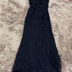 La Femme  27982 Lace V Neck Off the Shoulder Long Dress Sz. 4 Photo 0