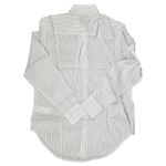 J.Crew  Textured drapey button-up shirt White Black Stripe XS NWT‎ Photo 3