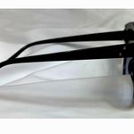 Chic Large Cats Eye Black Frame Blue Lens Sunglasses Photo 2