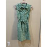 Tommy Hilfiger Gingham BUTTON DOWN SLEEVELESS TIE FRONT SHIRT DRESS Size 8 Photo 1