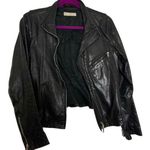 Nicole Farhi MD Leather zip up motor sport jacket Size M Photo 0