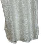 Vintage Womems White Sheer Lace Mini Slip Dress Romantic Cottage Size Medium Photo 5