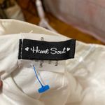 Heart soul Junior’s White Red and Blue Polka Dot Assymetrical A Line Skirt Size 3 Photo 8