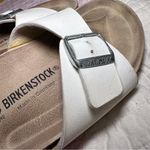 Birkenstock  White‎ Madrid Slide Sandals with Buckle Sz 39 Photo 4