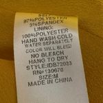 INA Women's Yellow Ruffle Sleeveless Mini Skater A-Line Fit & Flare Dress Size M Photo 4