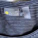 Zella Work For It Stripe Activewear Tank Top Womens XL Gray Cropped Round Neck Photo 6