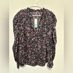 Free People NWT Meant To Be Blouse Size L Photo 3