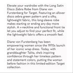 Target x DVF Long Satin Disco Zebra Green Robe Photo 11