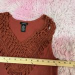 Rue 21 Crochet Fringe Sleeveless Top Blouse Festival Boho Chic Tank Photo 3