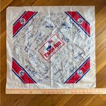 Vintage 1985 Farm Aid Benefit Bandana USA Printed Autographs Scarf Handkerchief Red Photo 0