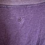 Athleta Deep Purple Soft Comfy Dress, Size Small Tall. Ruched Arms Photo 6