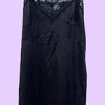Vintage 90s Silky Black Slip Dress 🔥 Size undefined Photo 0