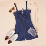 Sugar Lips Sugar + Lips Dance With Me Denim Romper Photo 4