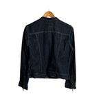 Calvin Klein Zip Front Dark Wash Denim Jacket Size XL Blue Photo 2