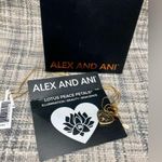 ALEX AND ANI  LOTUS PEACE PETALS Gold Heart Expandable Necklace - NWT Photo 3