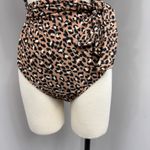 Aerie  Brown Animal Print One Piece Swimsuit  Photo 1