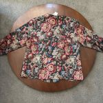 Vintage Serbin 80s Blazer Floral Red Pink Women's Plus Size 16W Formal Wear Photo 7