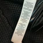 Chico's Black Knit Fringe Leather Cardigan Jacket Womens Small Photo 12