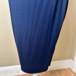 BAILEY 44 One Shoulder Neck Detail Navy Sheath Dress Size Medium Knit Photo 3