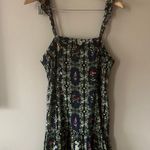 Agua Bendita Target - Floral Tile Print Flutter Sleeve Mini Dress Size L Photo 1