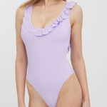 VERO MODA  Frills Swimsuit Lavender NWT‎ Small Photo 0