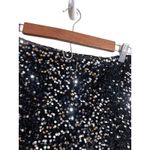 Vassia Kostara Sequin Mini Skirt Black Silver Sparkle Party Holiday Womans Small Photo 6