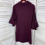 ZARA Bell Sleeve Sweater Tunic Dress Plum Purple Medium Open Neck Photo 7